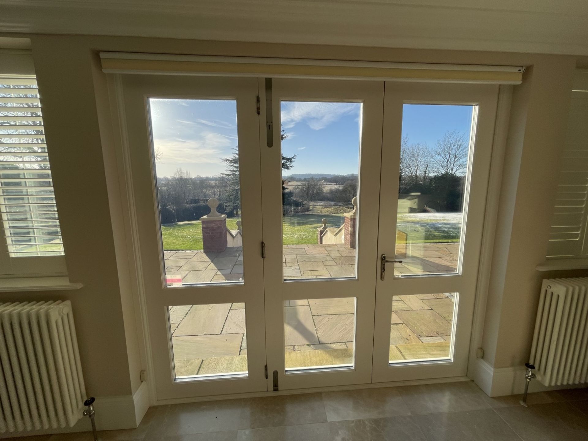 1 x 3-Panel Hardwood Timber Double Glazed Patio Door - Ref: PAN110 - NO VAT ON THE HAMMER - Image 2 of 34