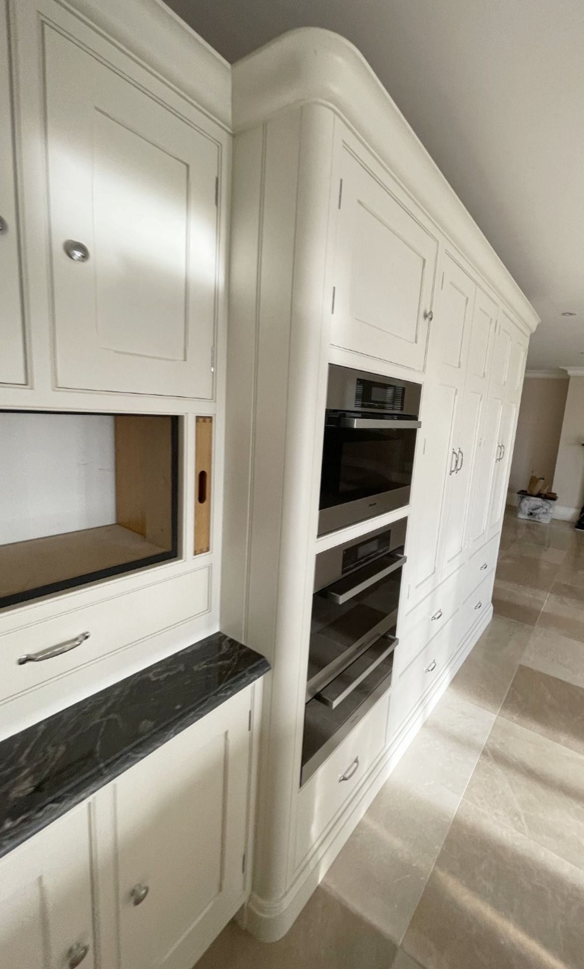1 x Bespoke Handcrafted Shaker-style Fitted Kitchen Marble Surfaces, Island & Miele Appliances - Image 177 of 221