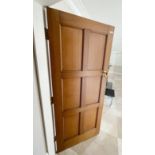 1 x Solid Wood Lockable Internal Door - Ref: PAN138 / 2MainKIT - CL896 - NO VAT ON THE HAMMER -