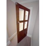 1 x Solid Wood Lockable Internal Door - Ref: PAN127 / INNERHWY - CL896 - NO VAT ON THE HAMMER -