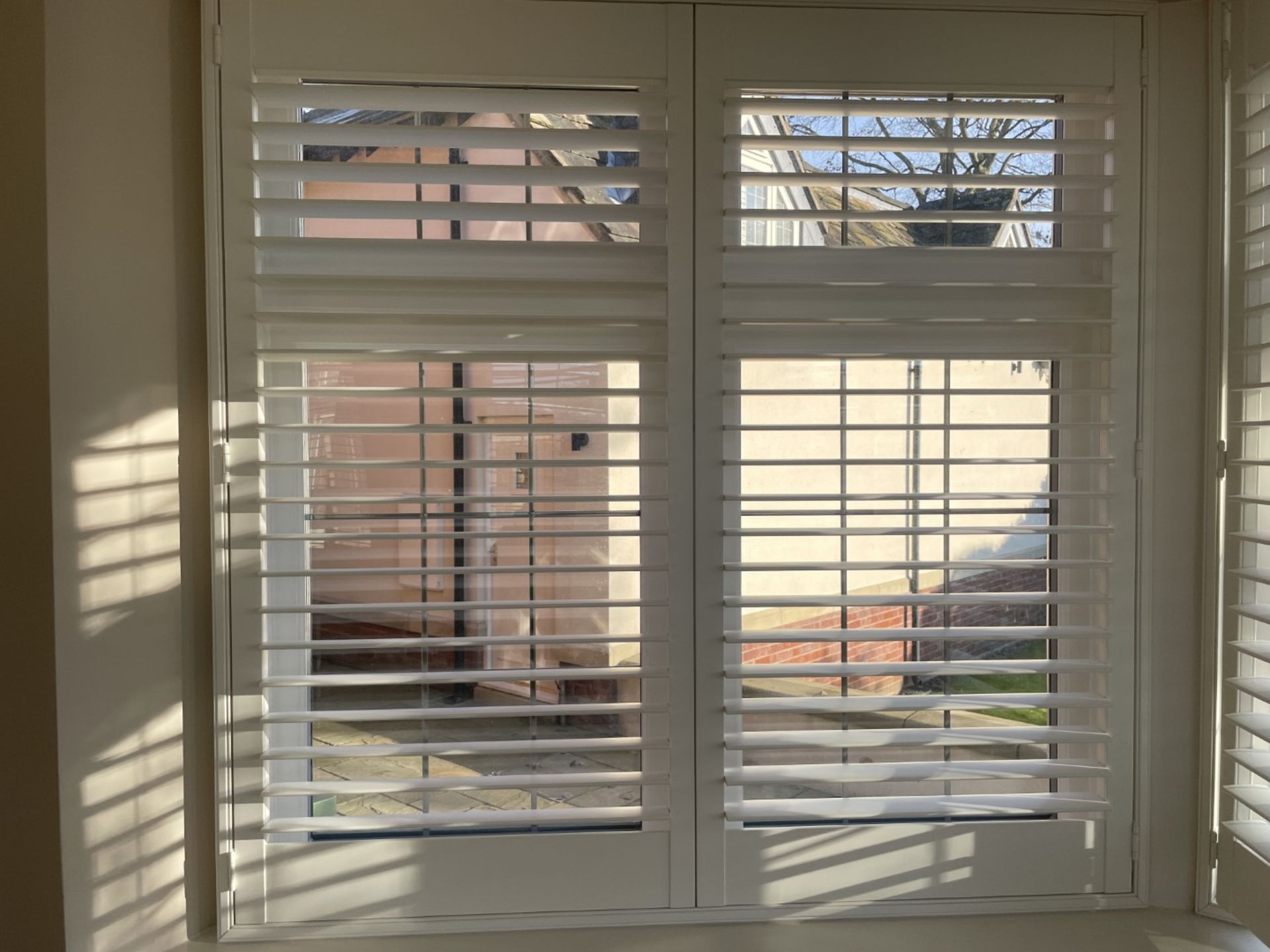 1 x Hardwood Timber Double Glazed Window Frames fitted with Shutter Blinds, In White - Image 4 of 24