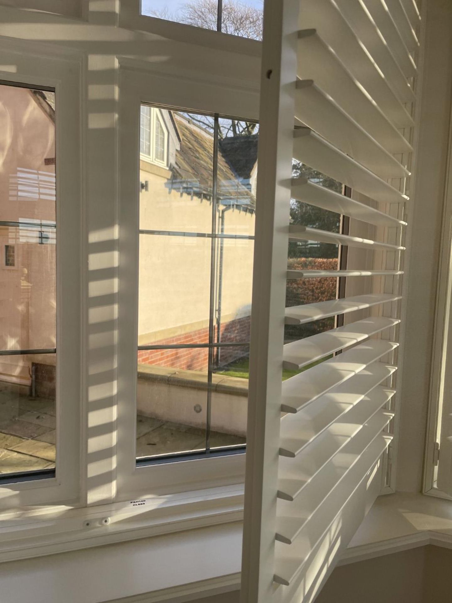 1 x Hardwood Timber Double Glazed Window Frames fitted with Shutter Blinds, In White - Image 6 of 24