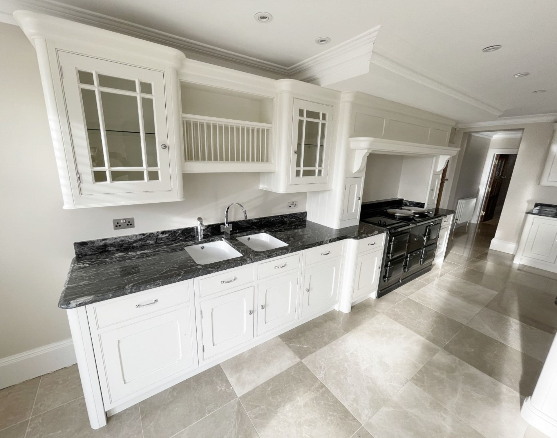 1 x Bespoke Handcrafted Shaker-style Fitted Kitchen Marble Surfaces, Island & Miele Appliances - Image 3 of 221