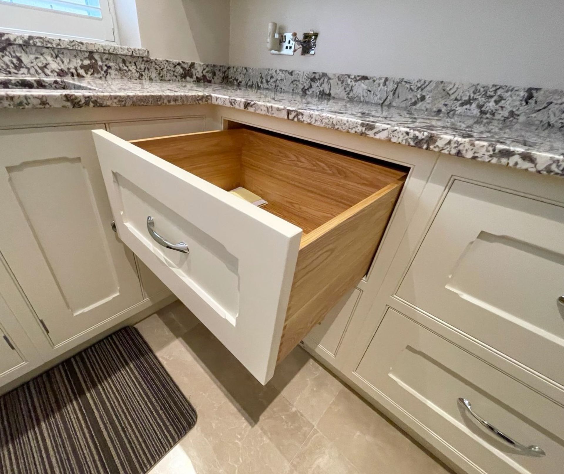 1 x Bespoke Fitted Solid Wood Kitchen with Natural Bianco Antico Grantite Work Surfaces - Image 36 of 61