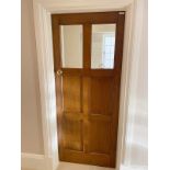 1 x Solid Wood Glazed Internal Door - NO VAT ON THE HAMMER