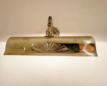 1 x Art Nouveau Style Brass Picture Light - Ref: PAN152 - CL896 - NO VAT ON THE HAMMER - Location: