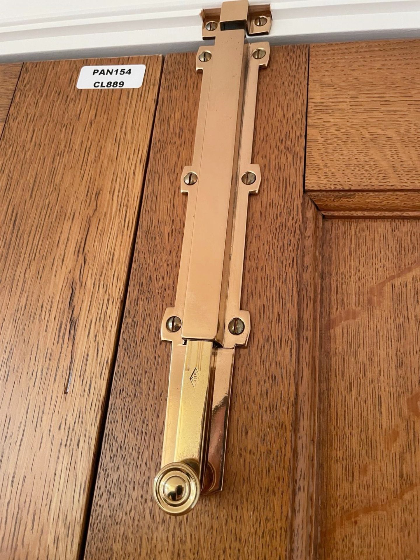 1 x Set of Stately Solid Wood Double Doors - Hinges and Handles Included - Ref: PAN154 - Image 11 of 13