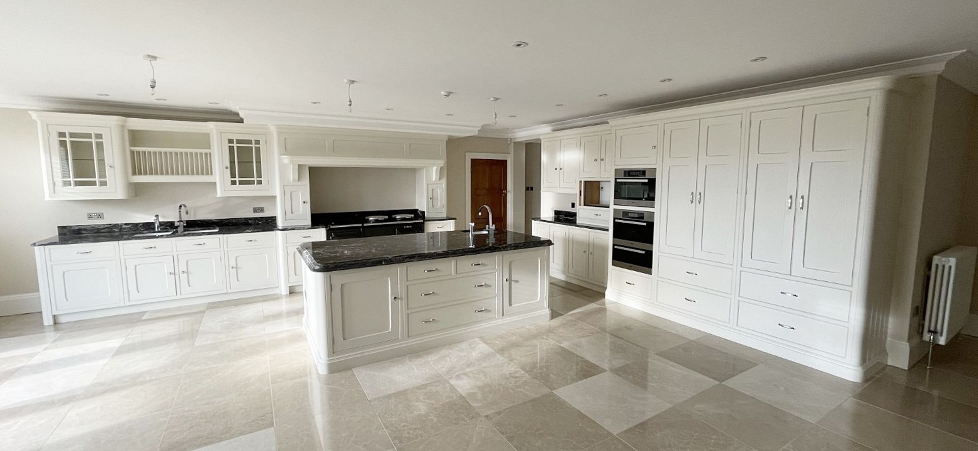1 x Bespoke Handcrafted Shaker-style Fitted Kitchen Marble Surfaces, Island & Miele Appliances - Image 2 of 221