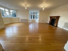 1 x Large Area of Fine Oak Hardwood Flooring - 5.7 x 7 Metres - NO VAT ON THE HAMMER