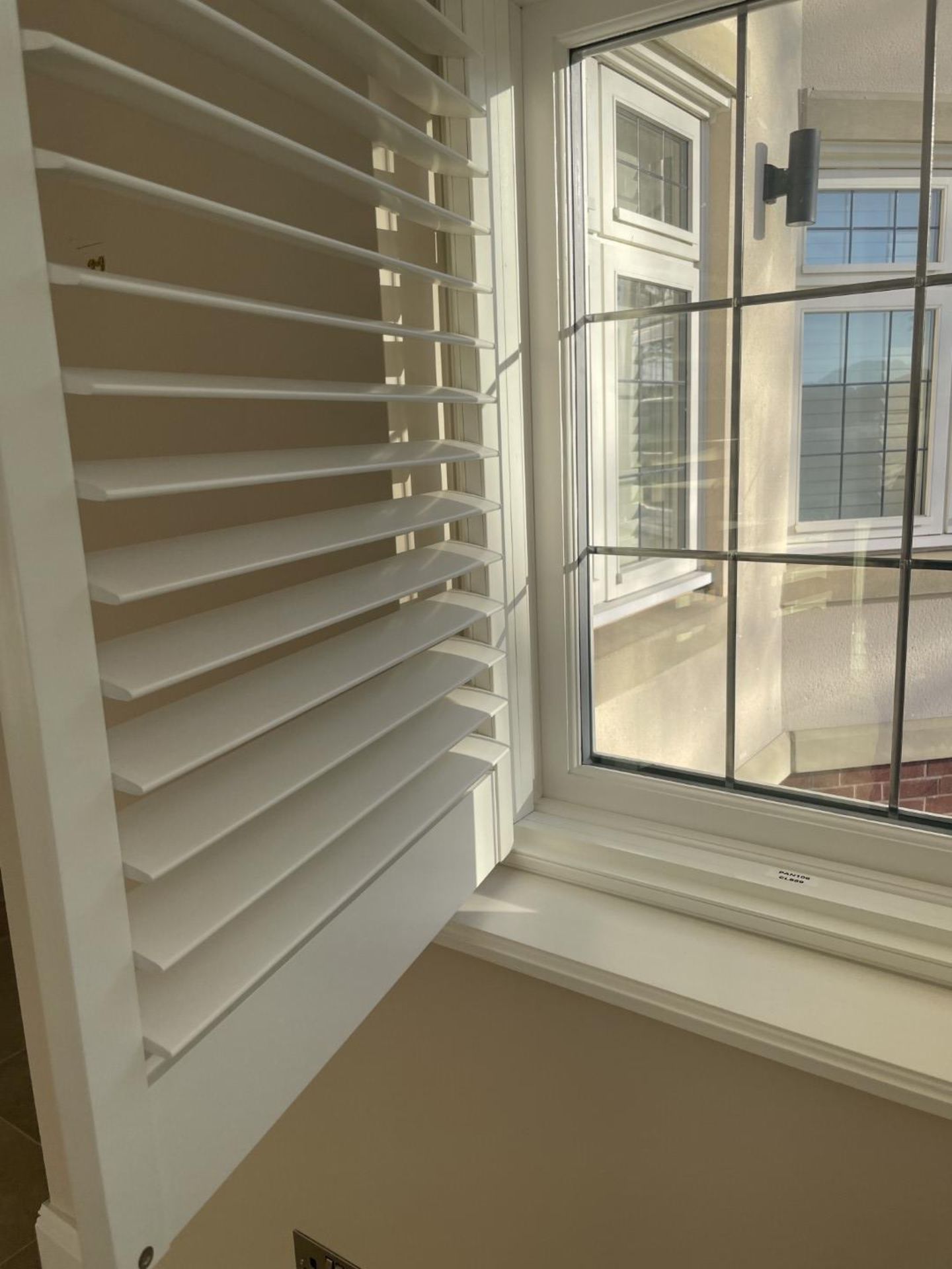 1 x Hardwood Timber Double Glazed Window Frames fitted with Shutter Blinds, In White - Ref: PAN106 - Image 8 of 23