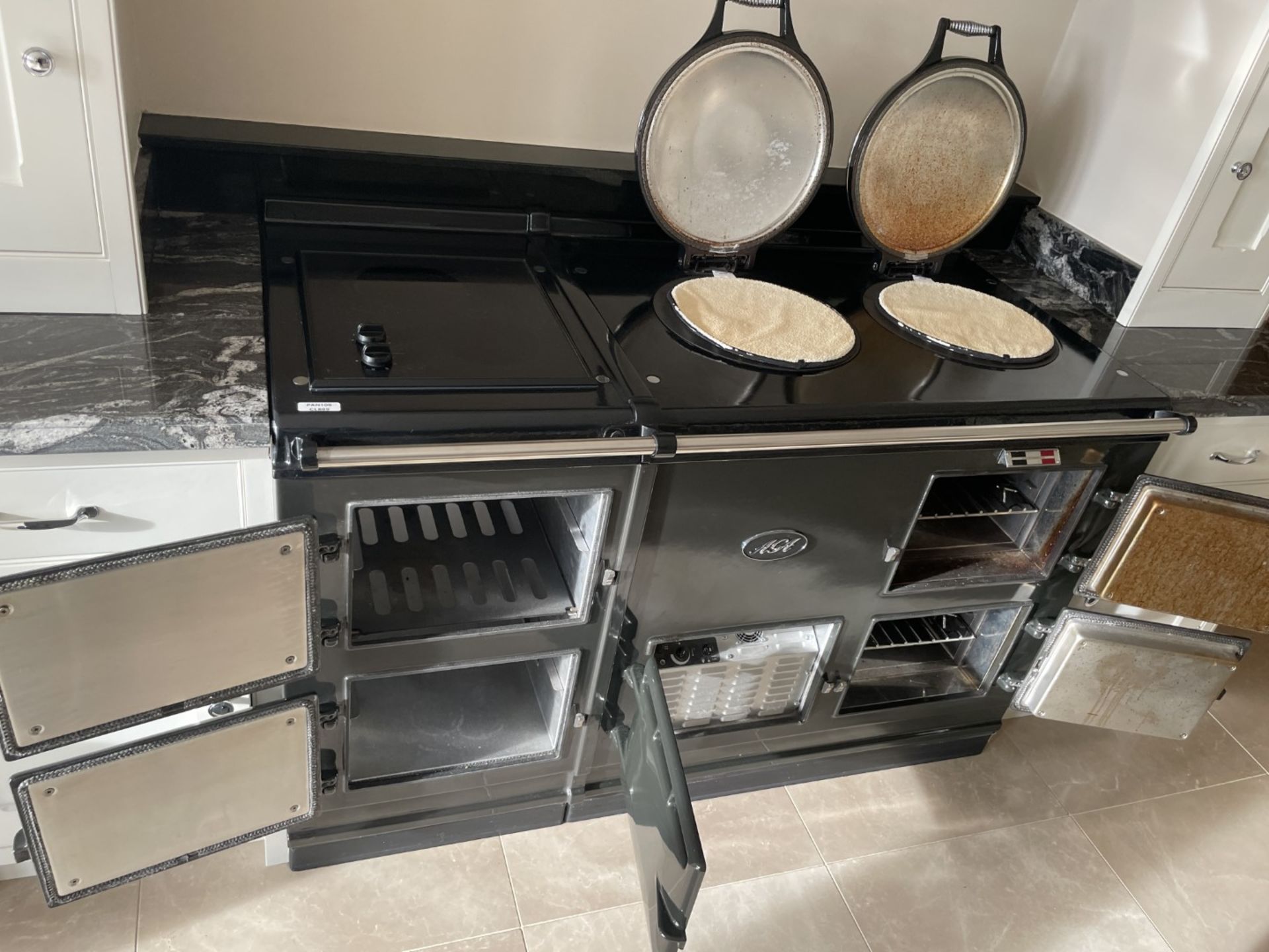 1 x AGA 4-Oven Electric Range Cooker With 2 Hot Plates, in Grey - NO VAT ON THE HAMMER - Image 61 of 99