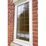 1 x Hardwood Timber Double Glazed & Leaded Window Frame - Ref: PAN148 / M-HALL - CL896 - NO VAT