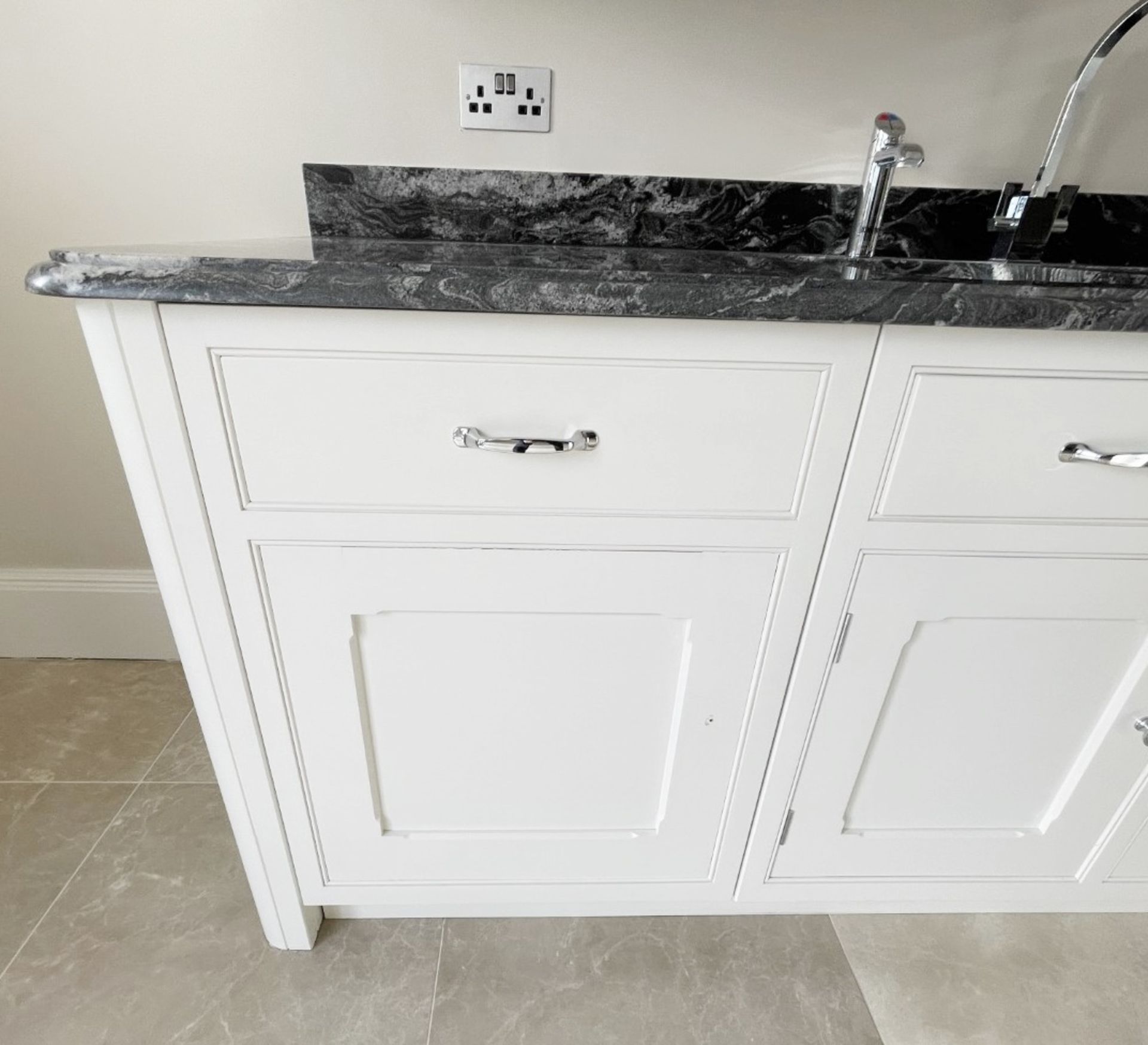 1 x Bespoke Handcrafted Shaker-style Fitted Kitchen Marble Surfaces, Island & Miele Appliances - Image 61 of 221