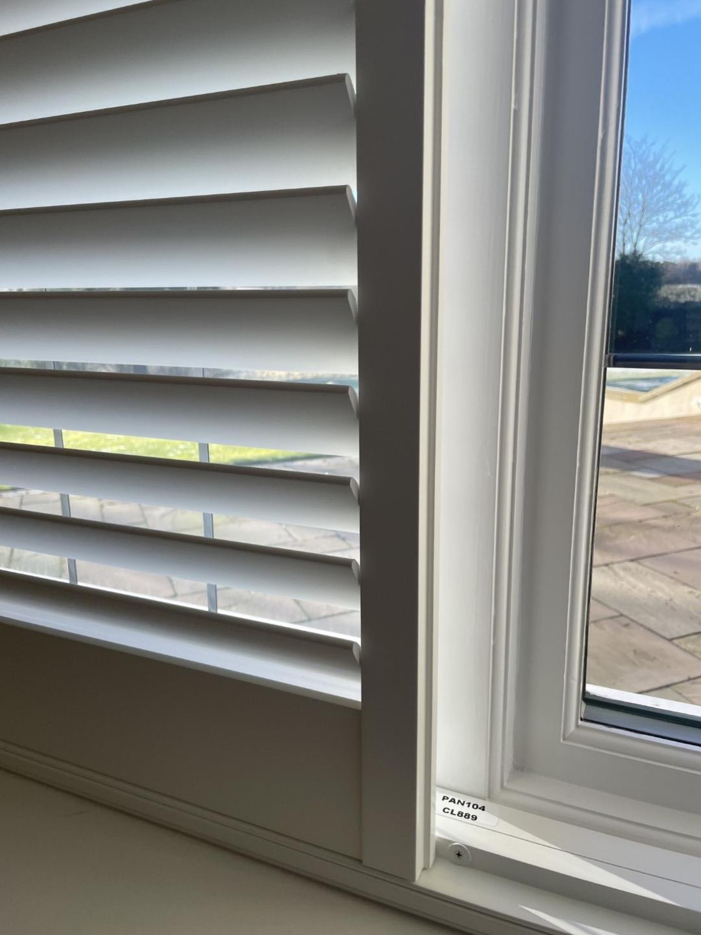 1 x Hardwood Timber Double Glazed Window Frames fitted with Shutter Blinds, In White - Ref: PAN104 - Image 5 of 12