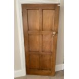 1 x Solid Wood Lockable Internal Door - Includes Handles and Hinges - Ref: PAN122 - NO VAT