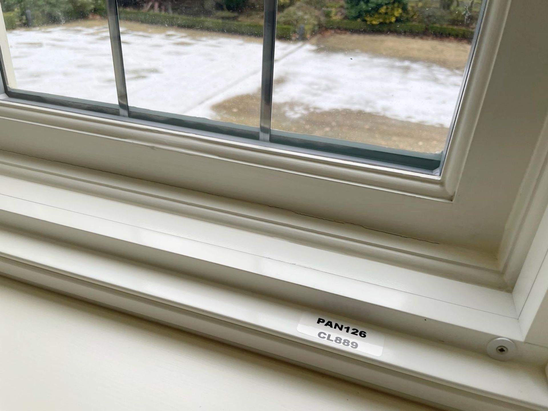 1 x Hardwood Timber Double Glazed Leaded 3-Pane Window Frame fitted with Shutter Blinds - Image 9 of 15