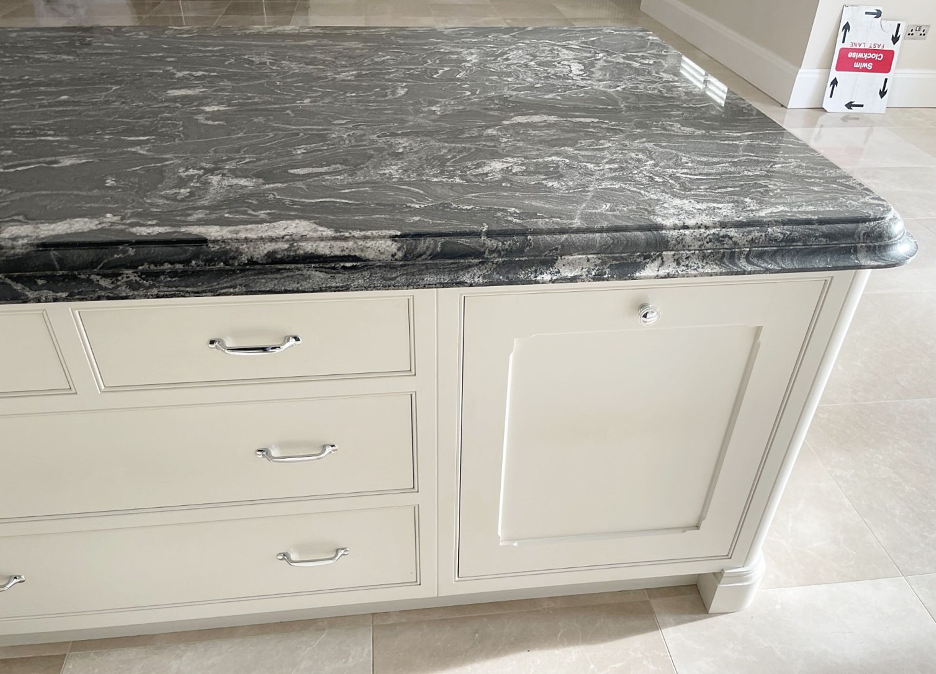 1 x Bespoke Handcrafted Shaker-style Fitted Kitchen Marble Surfaces, Island & Miele Appliances - Image 107 of 221