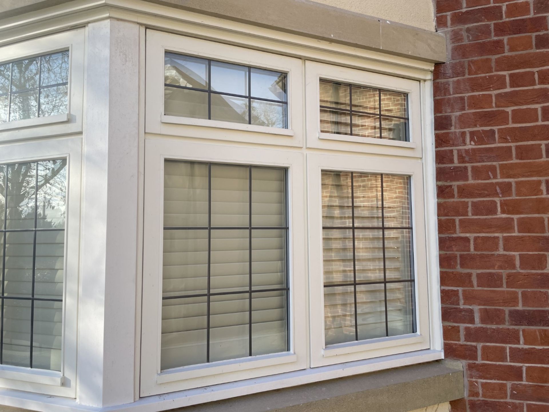 1 x Hardwood Timber Double Glazed Window Frames fitted with Shutter Blinds, In White - Image 16 of 24