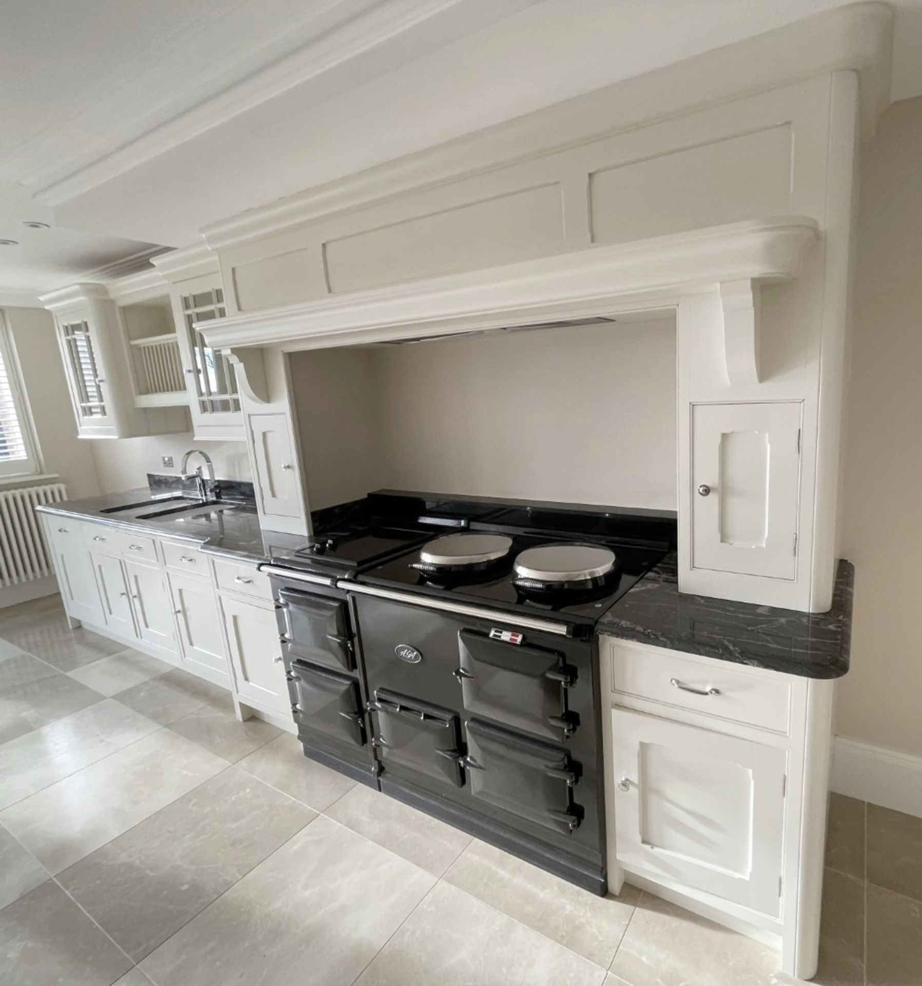 1 x Bespoke Handcrafted Shaker-style Fitted Kitchen Marble Surfaces, Island & Miele Appliances - Image 15 of 221