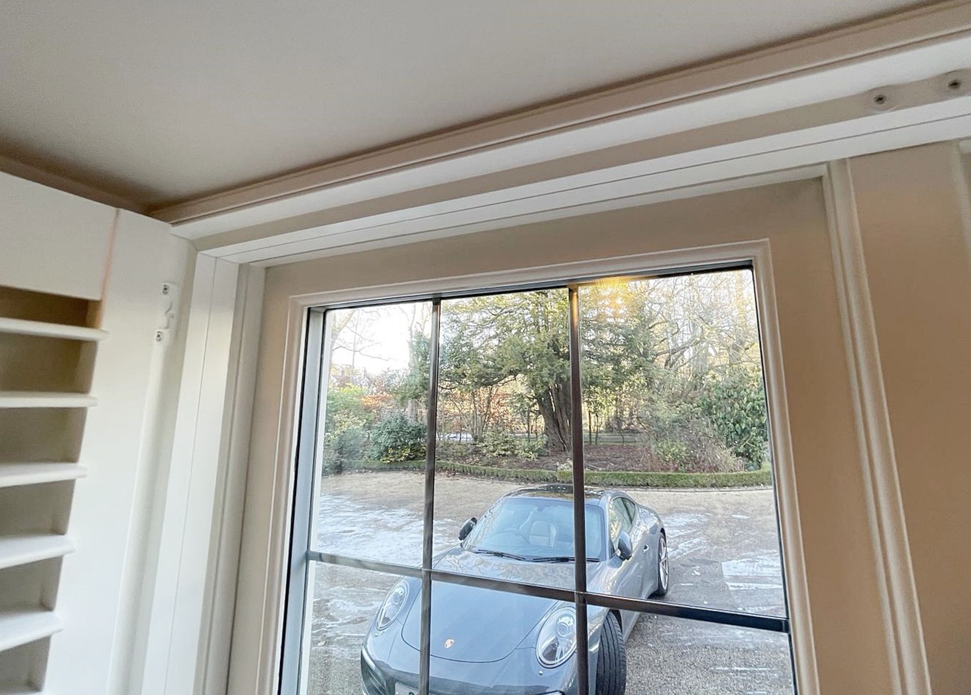 1 x Hardwood Timber Double Glazed Leaded 2-Pane Window Frame fitted with Shutter Blinds - NO VAT - Image 9 of 12