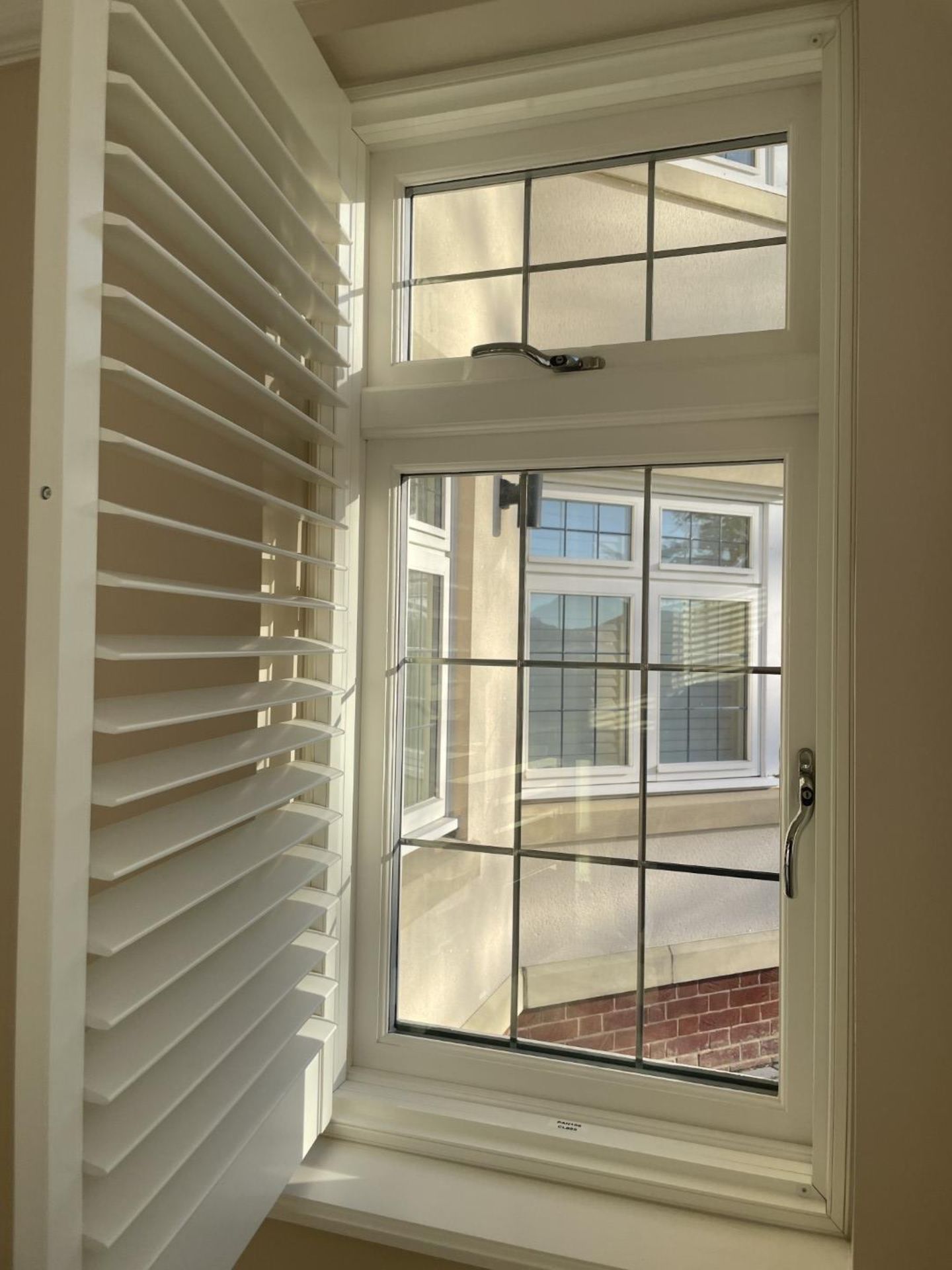 1 x Hardwood Timber Double Glazed Window Frames fitted with Shutter Blinds, In White - Ref: PAN106 - Image 13 of 23