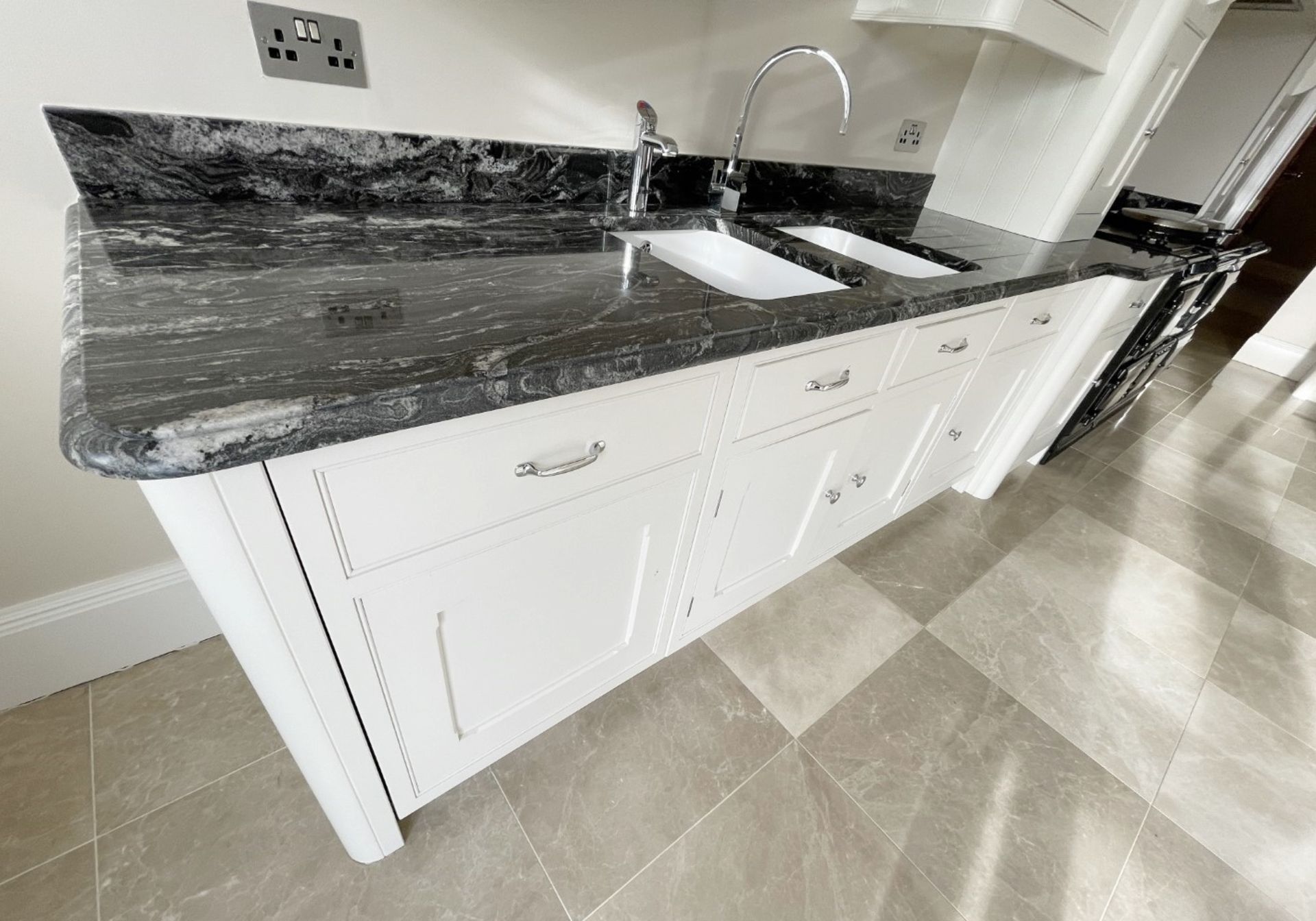 1 x Bespoke Handcrafted Shaker-style Fitted Kitchen Marble Surfaces, Island & Miele Appliances - Image 8 of 221