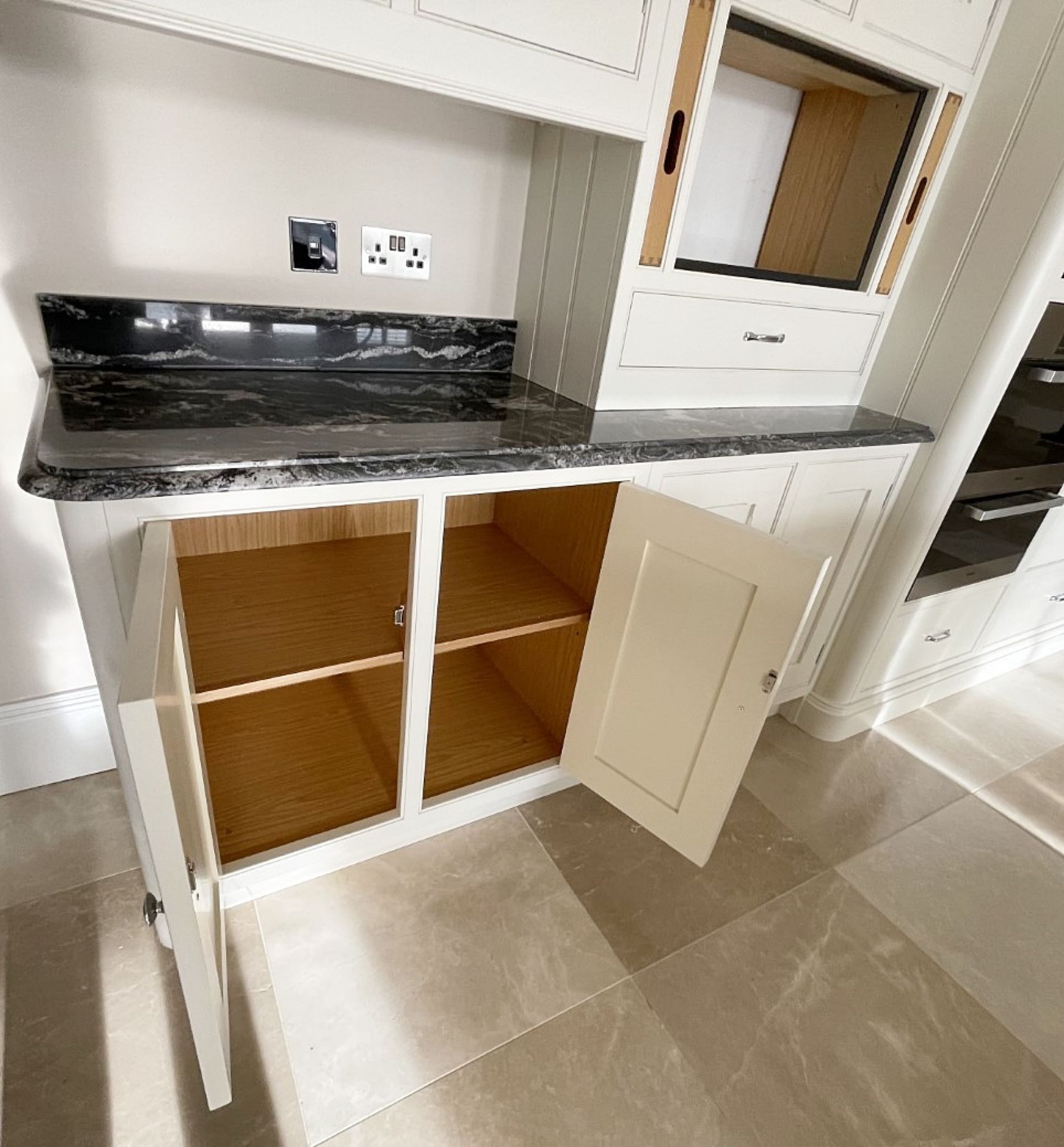 1 x Bespoke Handcrafted Shaker-style Fitted Kitchen Marble Surfaces, Island & Miele Appliances - Image 199 of 221