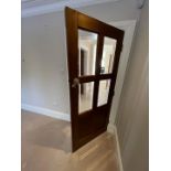 1 x Solid Wood Lockable Internal Door - Ref: PAN123 - CL896 - NO VAT ON THE HAMMER