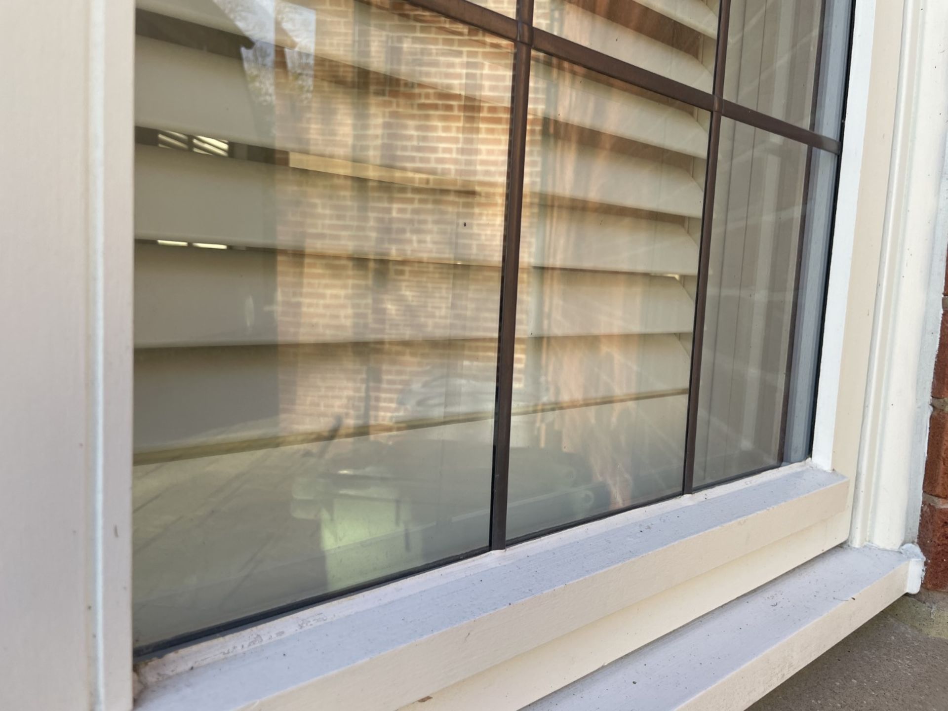 1 x Hardwood Timber Double Glazed Window Frames fitted with Shutter Blinds, In White - Image 20 of 24