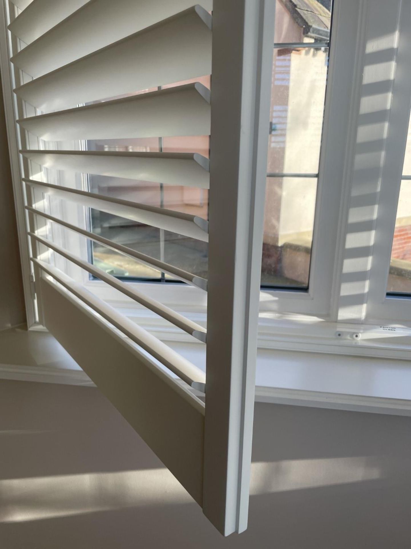 1 x Hardwood Timber Double Glazed Window Frames fitted with Shutter Blinds, In White - Image 5 of 24