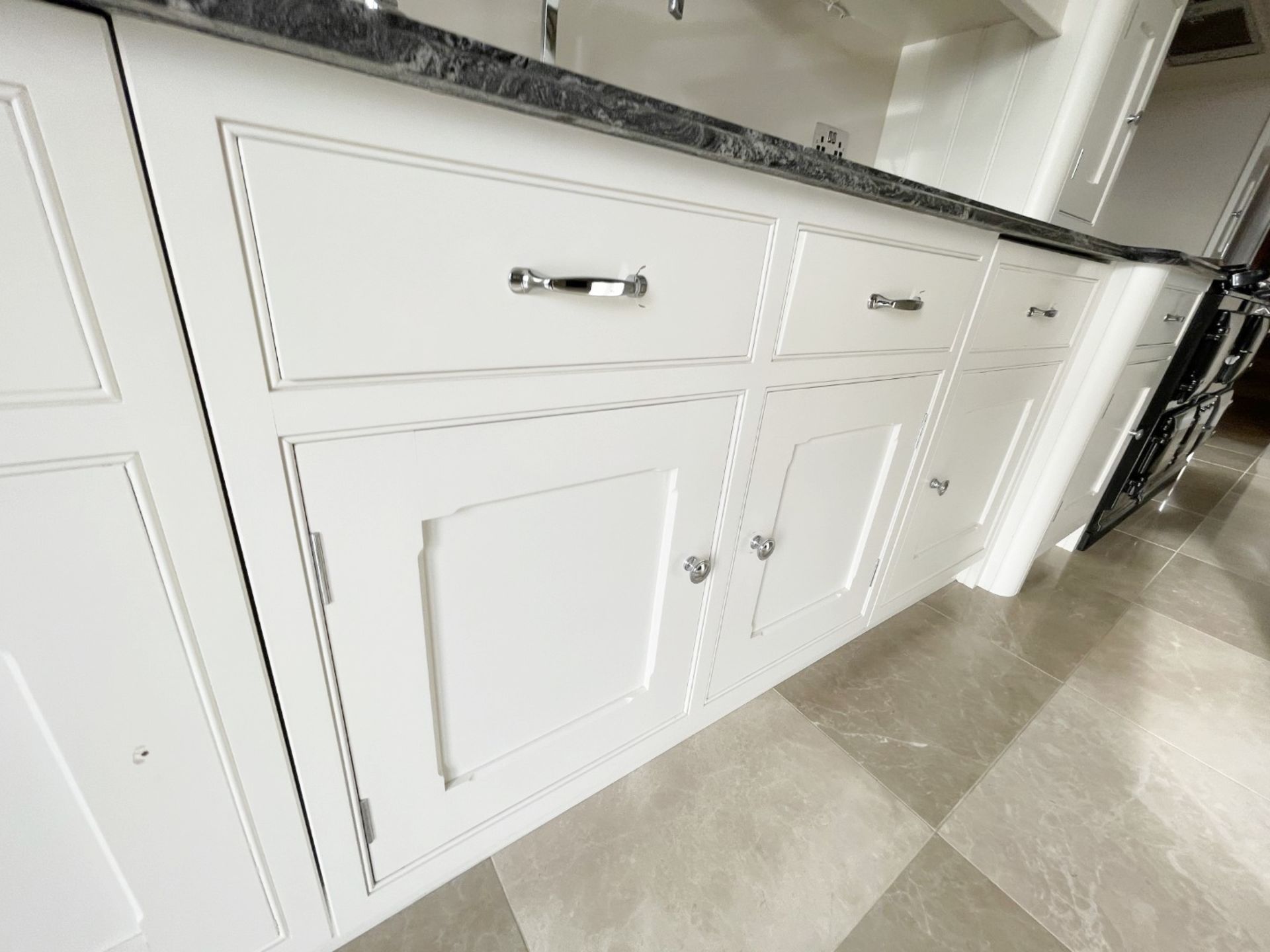 1 x Bespoke Handcrafted Shaker-style Fitted Kitchen Marble Surfaces, Island & Miele Appliances - Image 59 of 221