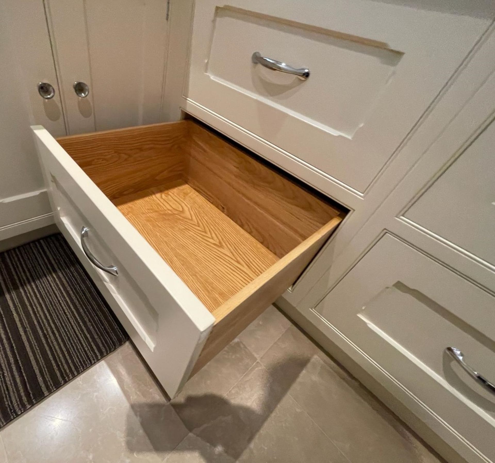 1 x Bespoke Fitted Solid Wood Kitchen with Natural Bianco Antico Grantite Work Surfaces - Image 37 of 61