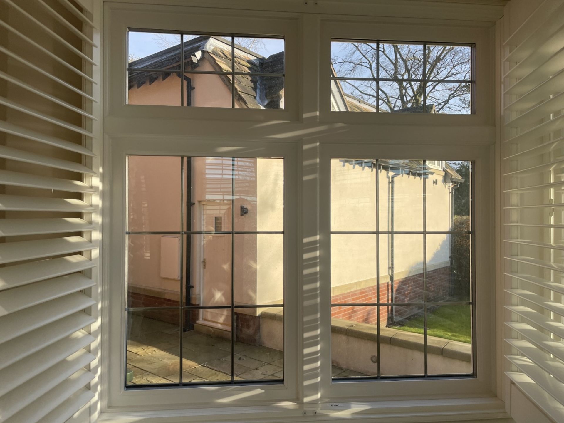 1 x Hardwood Timber Double Glazed Window Frames fitted with Shutter Blinds, In White - Image 8 of 24