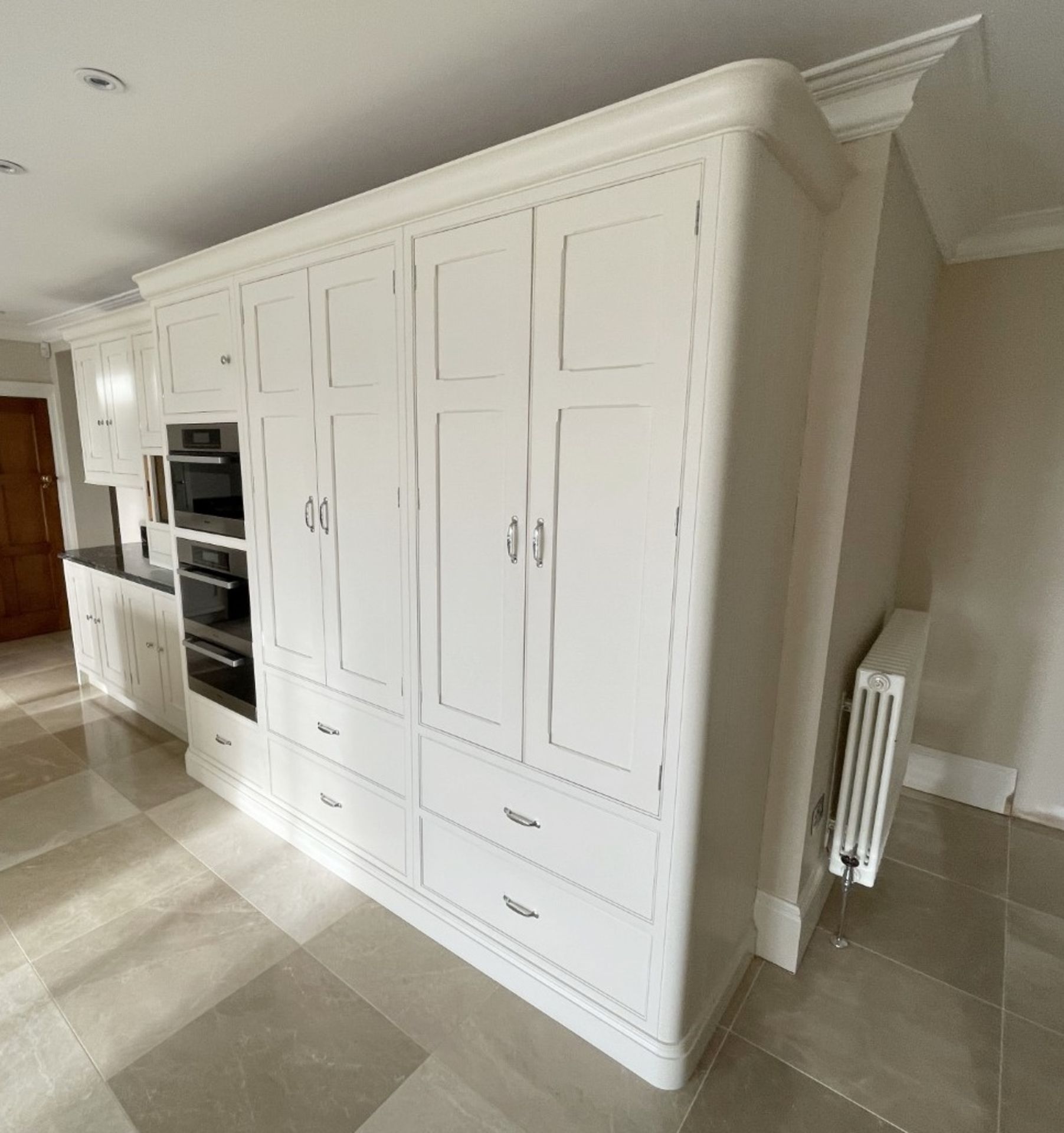 1 x Bespoke Handcrafted Shaker-style Fitted Kitchen Marble Surfaces, Island & Miele Appliances - Image 134 of 221