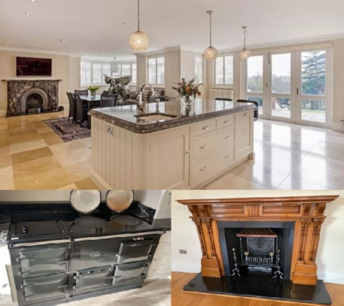 Contents of a Multimillion Pound Cheshire Property Day 1: Fitted Kitchens, Oak Flooring, Fire Surrounds, Aga Range, Carpets, Windows, Radiators