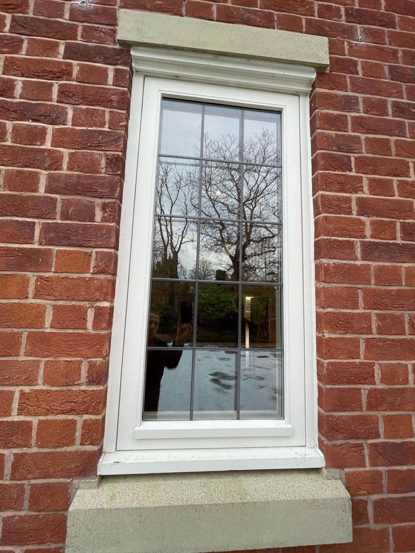 1 x Hardwood Timber Double Glazed & Leaded Window Frame - Ref: PAN147 / M-HALL - CL896 - NO VAT - Image 11 of 16