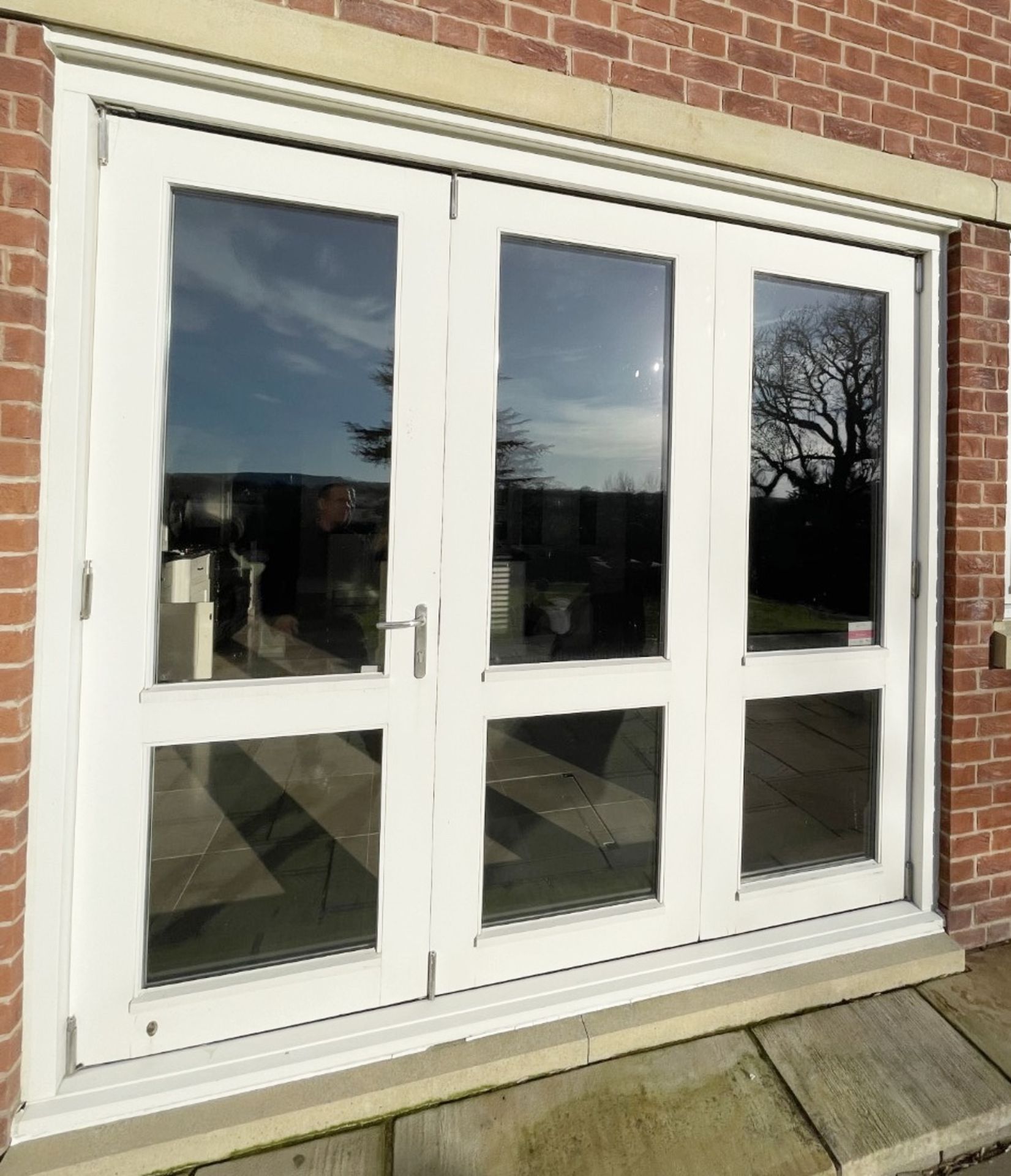 1 x 3-Panel Hardwood Timber Double Glazed Patio Door - Ref: PAN110 - NO VAT ON THE HAMMER