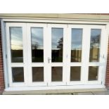 1 x Timber Framed Bi-Fold Double-glazed 5-Panel Patio Doors