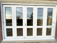 1 x Timber Framed Bi-Fold Double-glazed 5-Panel Patio Doors