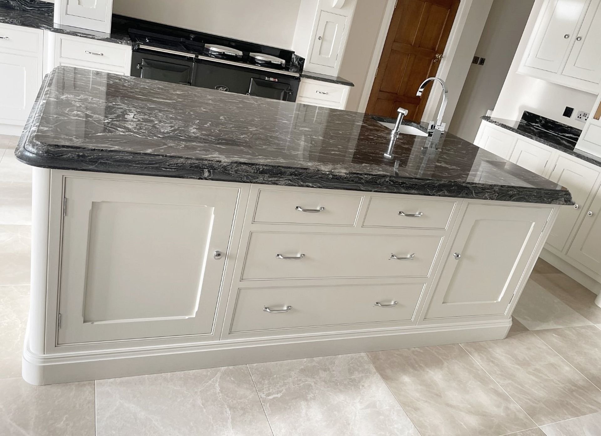 1 x Bespoke Handcrafted Shaker-style Fitted Kitchen Marble Surfaces, Island & Miele Appliances - Image 83 of 221