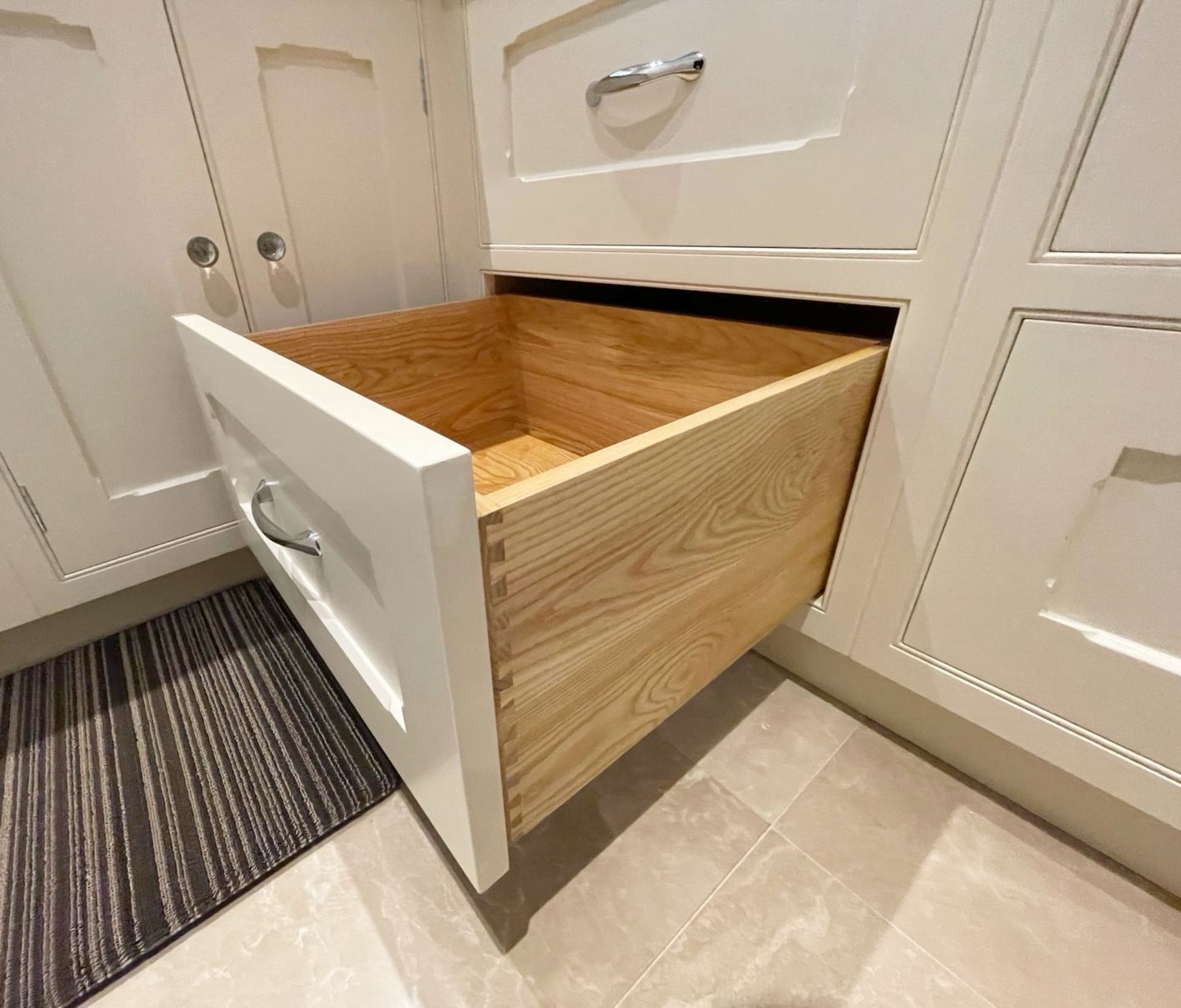 1 x Bespoke Fitted Solid Wood Kitchen with Natural Bianco Antico Grantite Work Surfaces - Image 39 of 61