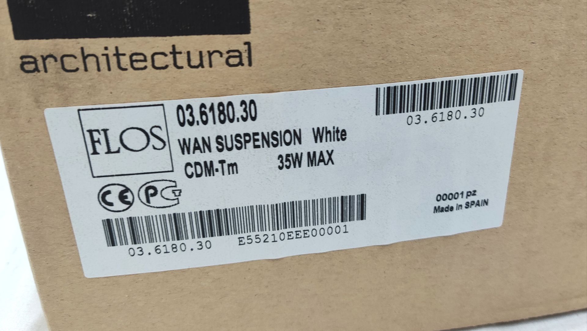6 x FLOS Wan Suspension Light In White - Cdm-Tm - Model 03.6180.30 - RRP £954 - Ref: ATR143/2-6/ - Image 10 of 26