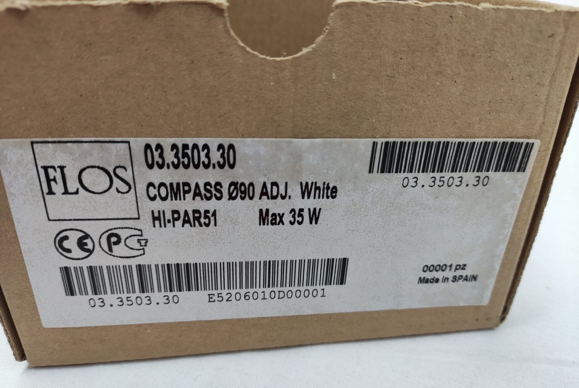 2 x FLOS Compass 90Deg Adjustable White Spotlight - Hi-Par51 - Max 35W - 03.3503.30 - Ref: - Image 19 of 19