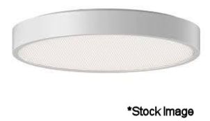 1 x GAME 350 Ceiling Light In White With Microprismatic Cover - Code: Gasm-9309012F-Wn - 3000K On/