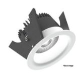 1 x ILLUXTRON Linea 75 Dimmable High Voltage Downlight - Hv-Fd Ws White Triac 800Lm 3000K 80Deg -