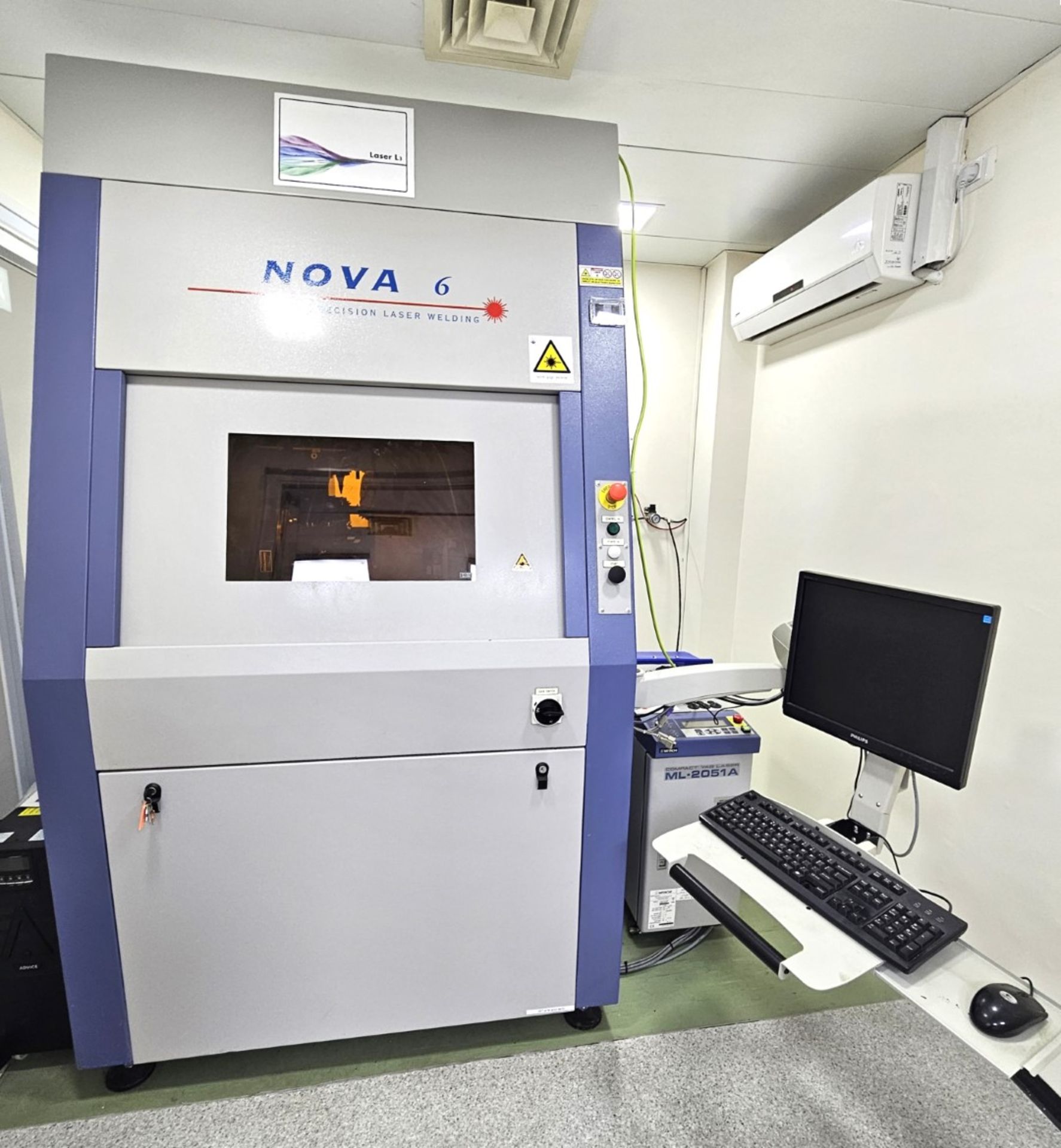 1 x Amada Miyachi Nova 6 Laser CNC Welding Workstation System With ML-2051A Compact Yag Laser - - Image 2 of 11