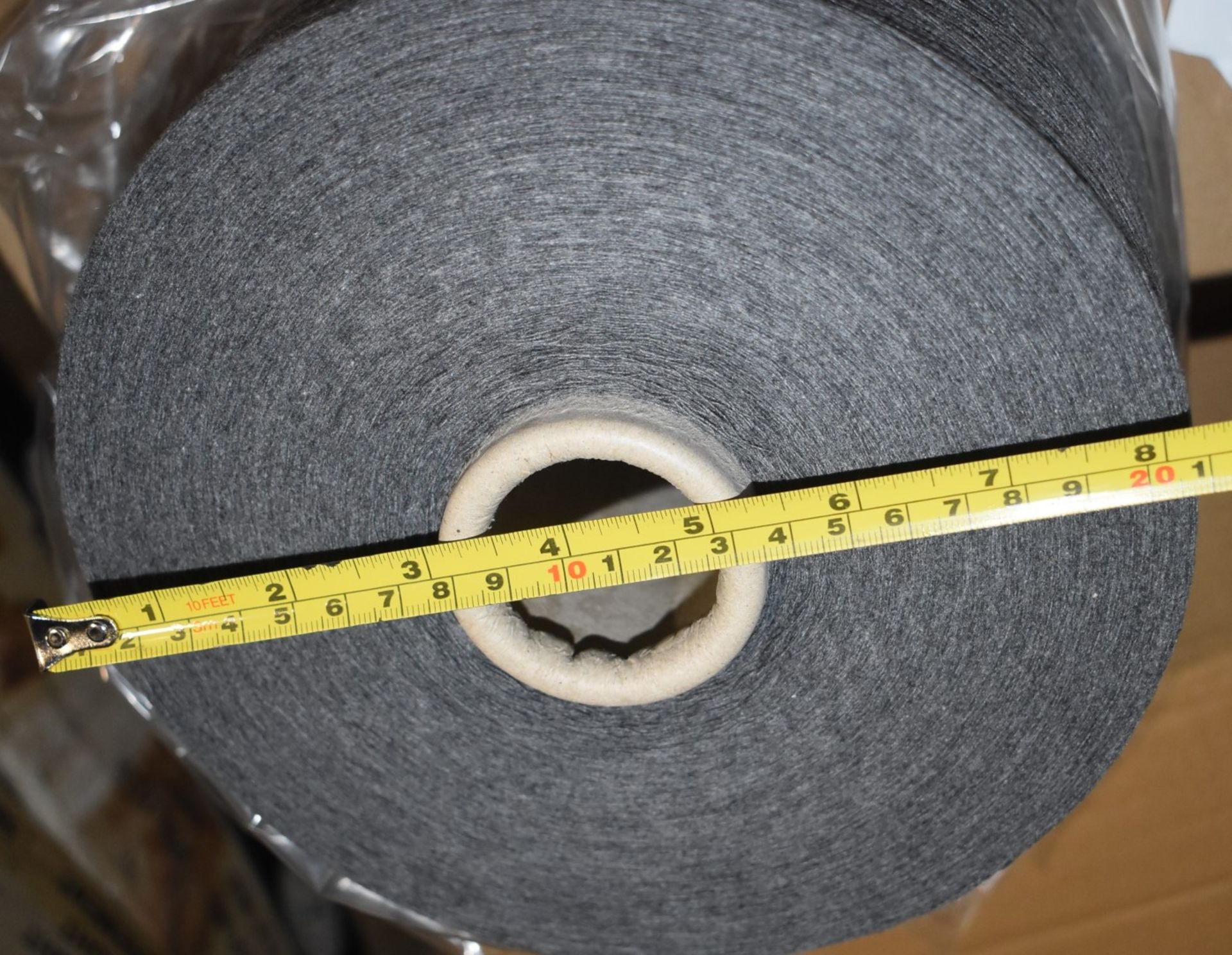 1 x Cone of 1/13 MicroCotton Knitting Yarn - Mid Grey - Approx Weight: 2,500g - New Stock ABL Yarn - Image 12 of 18