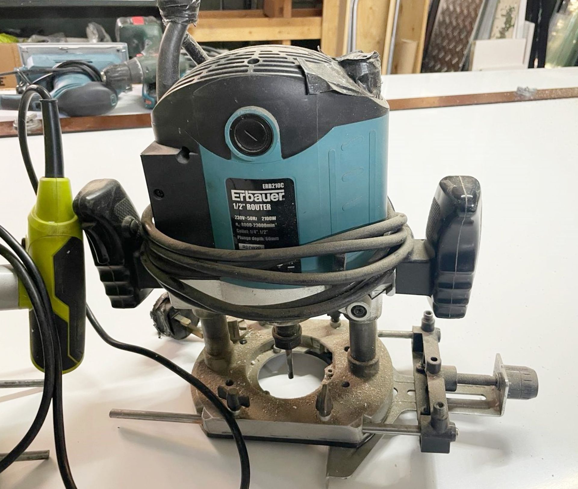 2 x Electric Router Power Tools - Includes a Guild 1500w PRT150G and Erbauer 2100w ERB210C - Image 12 of 12