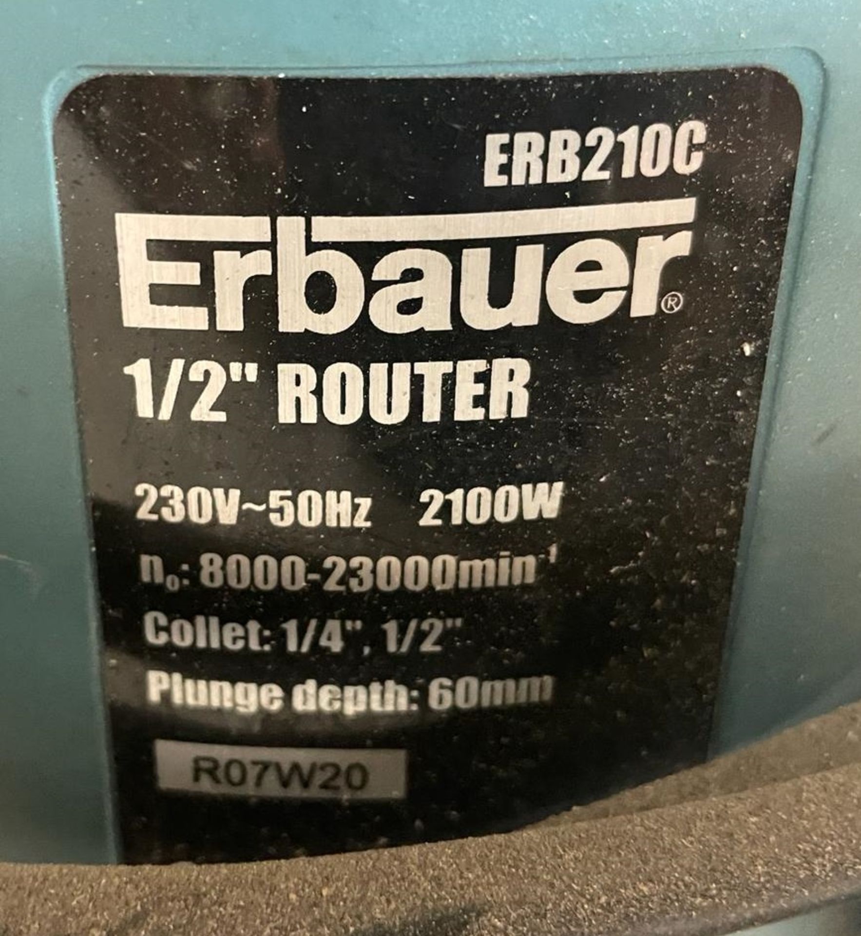 2 x Electric Router Power Tools - Includes a Guild 1500w PRT150G and Erbauer 2100w ERB210C - Image 4 of 12