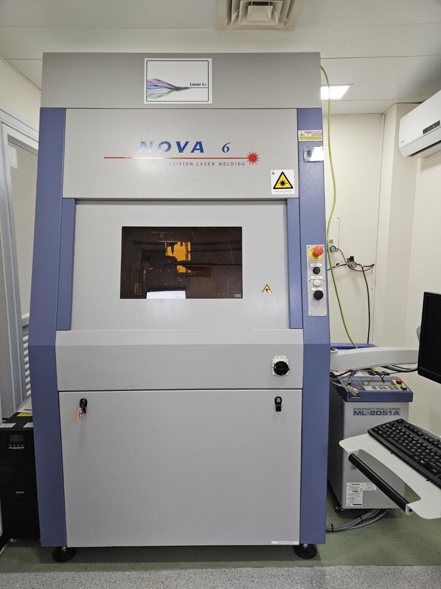 1 x Amada Miyachi Nova 6 Laser CNC Welding Workstation System With ML-2051A Compact Yag Laser - - Image 4 of 11